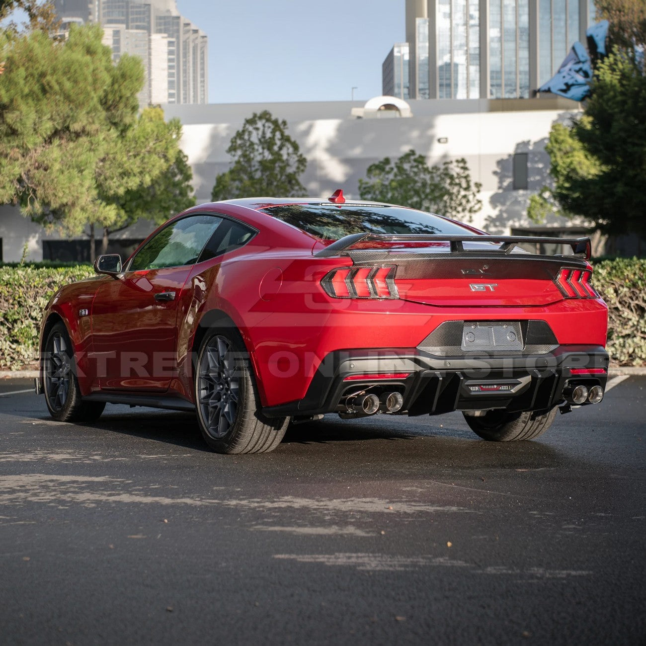 2024+ Ford Mustang V2 Package Carbon Fiber Rear Bumper Diffuser