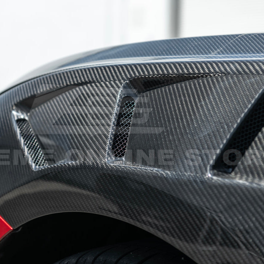 2024-Up Ford Mustang S650 GTD Style Carbon Fiber Front Side Vented Fenders