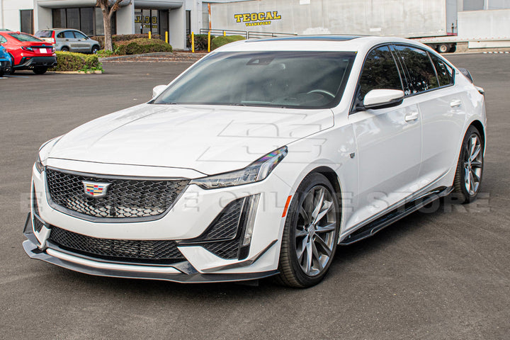 2020-24 Cadillac CT5-V Blackwing Package Style Carbon Front Lip &amp; Side Skirts