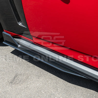 2024-Up Ford Mustang GT500 Style Add-On Side Skirts Extension