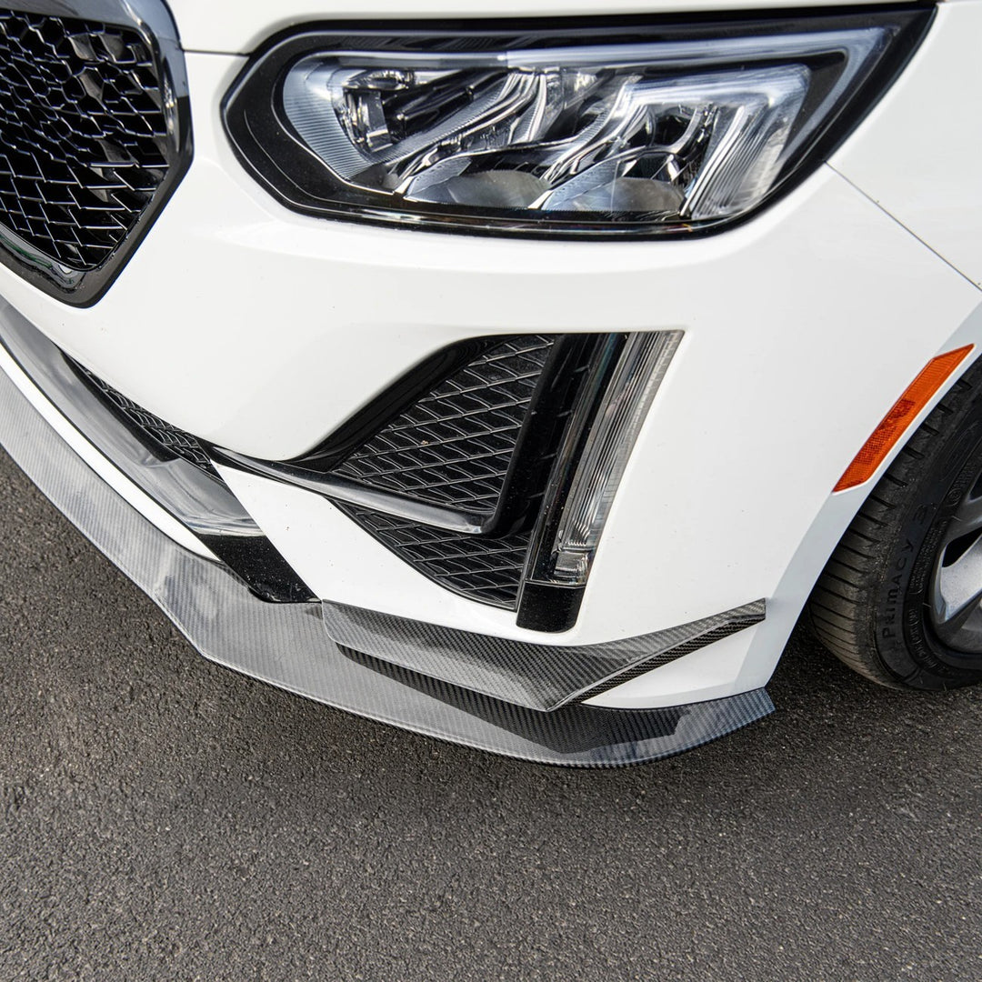 2020-24 Cadillac CT5-V Blackwing Package Style Carbon Fiber Front Lip Splitter Canards