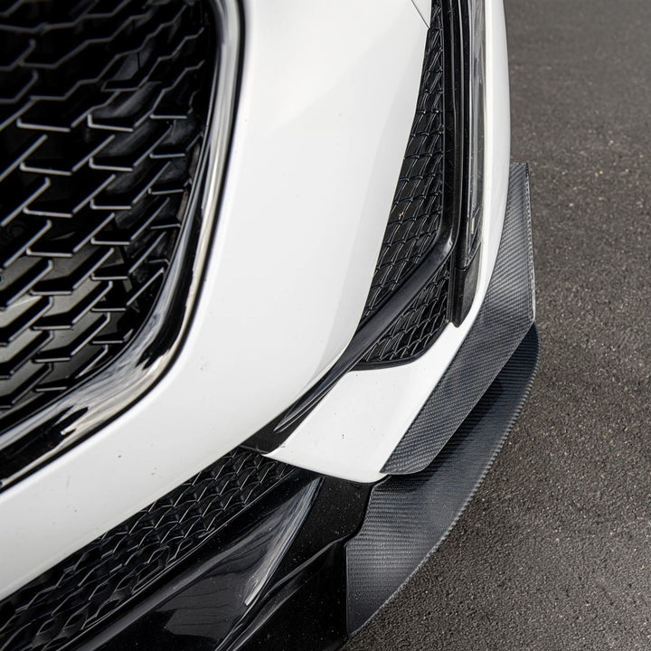 2020-24 Cadillac CT5-V Blackwing Package Style Carbon Fiber Front Lip Splitter Canards