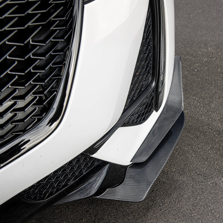 2020-24 Cadillac CT5-V Blackwing Package Style Carbon Fiber Front Lip Splitter Canards