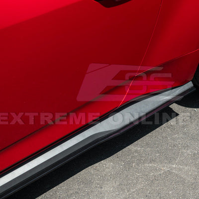 2024-Up Ford Mustang GT500 Style Add-On Side Skirts Extension