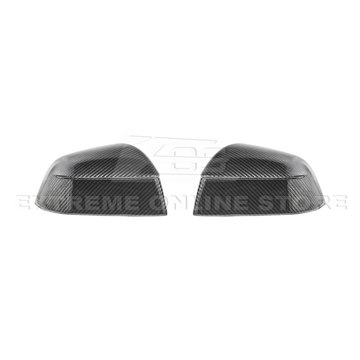 2025-Up Tesla Model Y Dry Carbon Fiber Tape On Side Mirror Cap Covers Pair