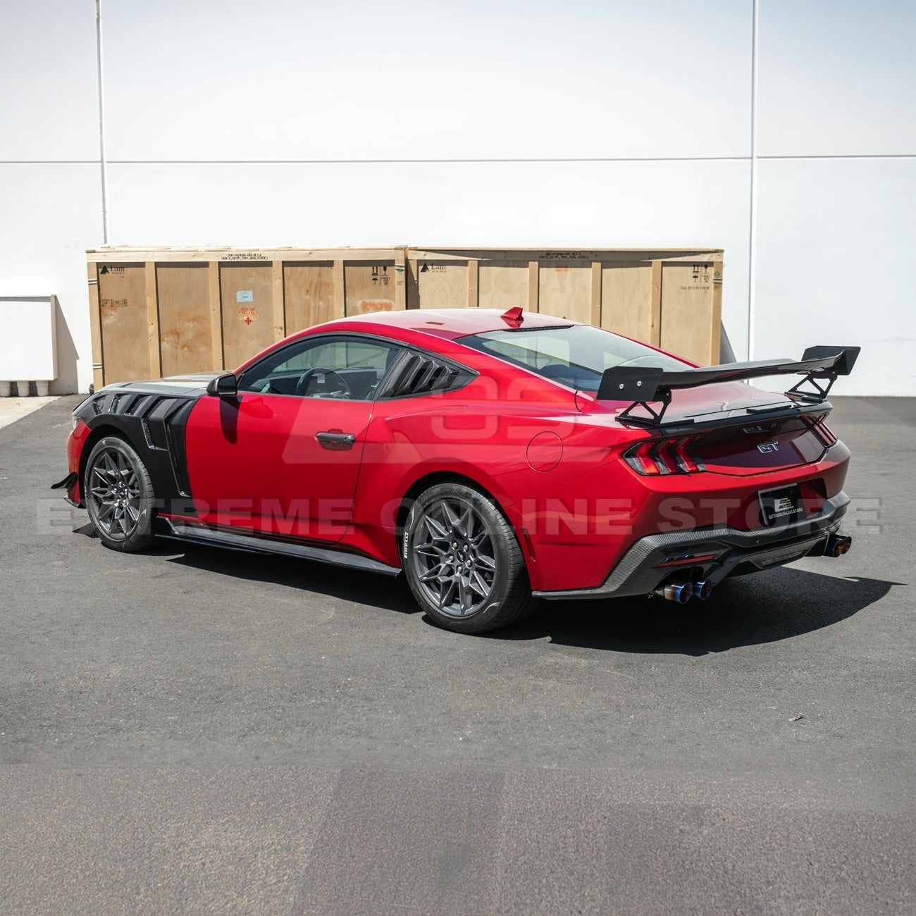 2024-Up Ford Mustang GT500 Style Add-On Side Skirts Extension