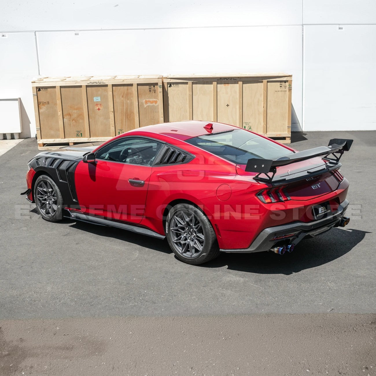 2024-Up Ford Mustang S650 GTD Style Carbon Fiber Front Side Vented Fenders