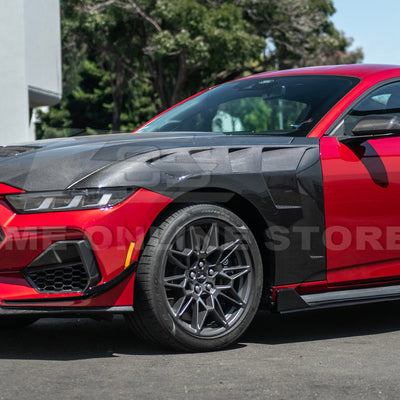 2024-Up Ford Mustang S650 GTD Style Carbon Fiber Front Side Vented Fenders