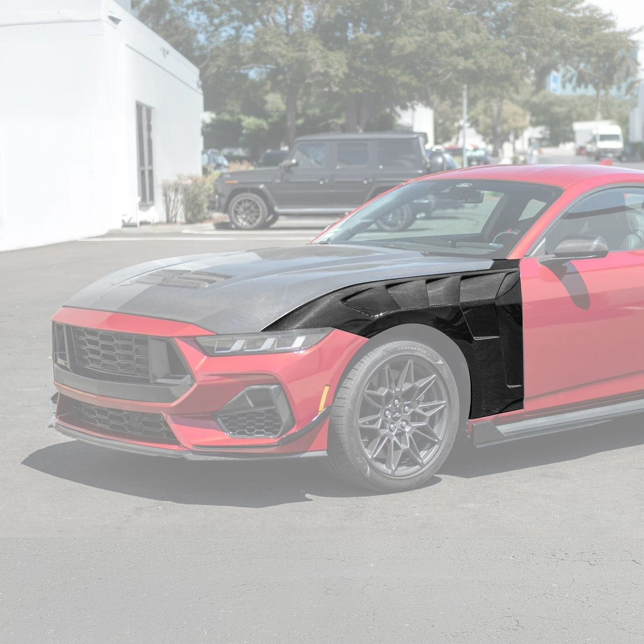 2024-Up Ford Mustang S650 GTD Style Carbon Fiber Front Side Vented