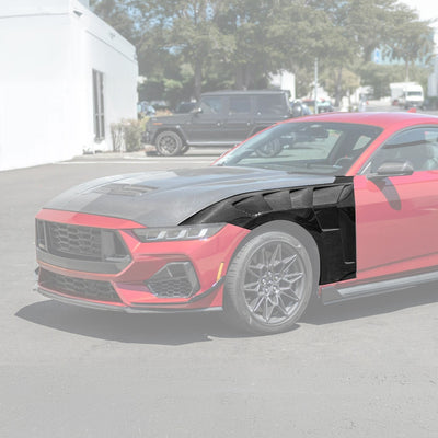 2024-Up Ford Mustang S650 GTD Style Carbon Fiber Front Side Vented Fenders