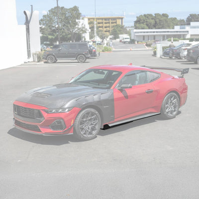 2024-Up Ford Mustang GT500 Style Add-On Side Skirts Extension