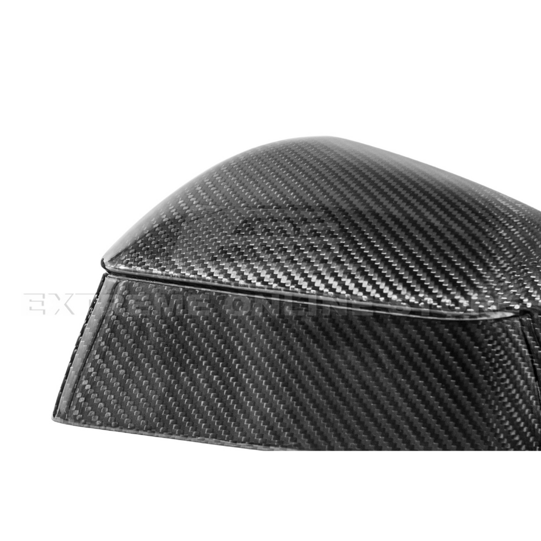 2025-Up Tesla Model Y Dry Carbon Fiber Tape On Side Mirror Cap Covers Pair