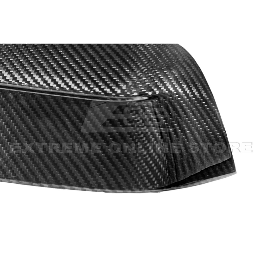 2025-Up Tesla Model Y Dry Carbon Fiber Tape On Side Mirror Cap Covers Pair