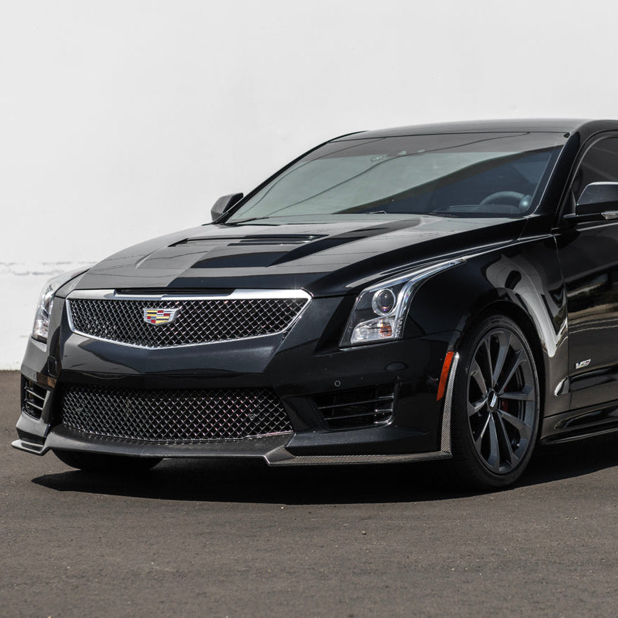 2016-19 Cadillac ATS-V  Carbon Fiber Extended Front Splitter &amp; Side Wheel Arch