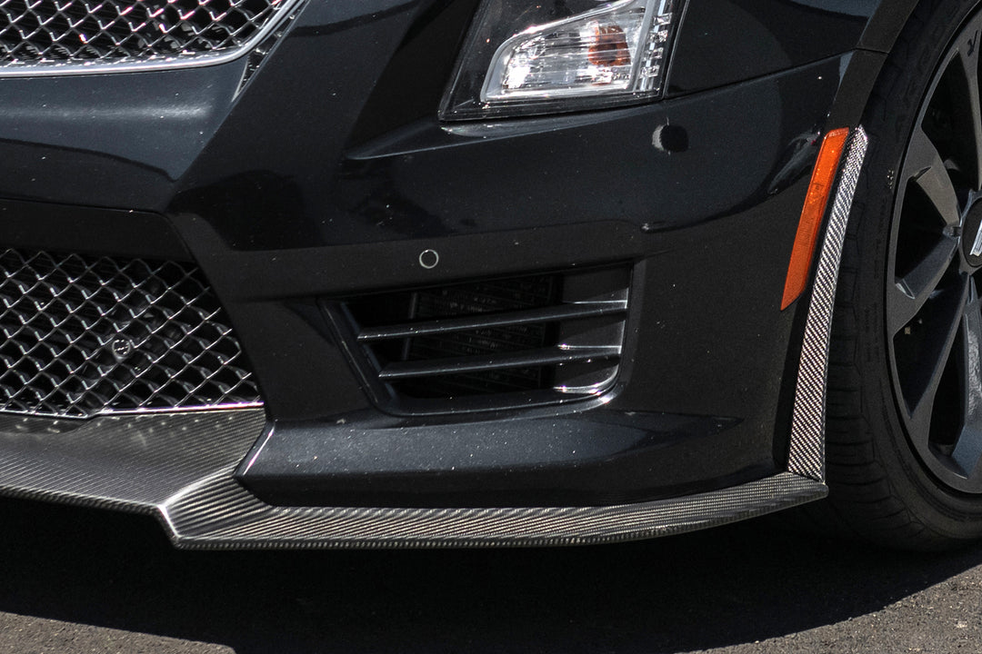 2016-19 Cadillac ATS-V  Carbon Fiber Extended Front Splitter &amp; Side Wheel Arch