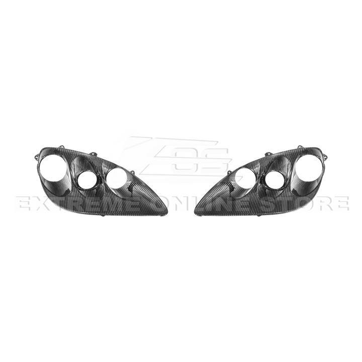 2005-13 Corvette C6 Replacment DRY CARBON FIBER Headlights Housing