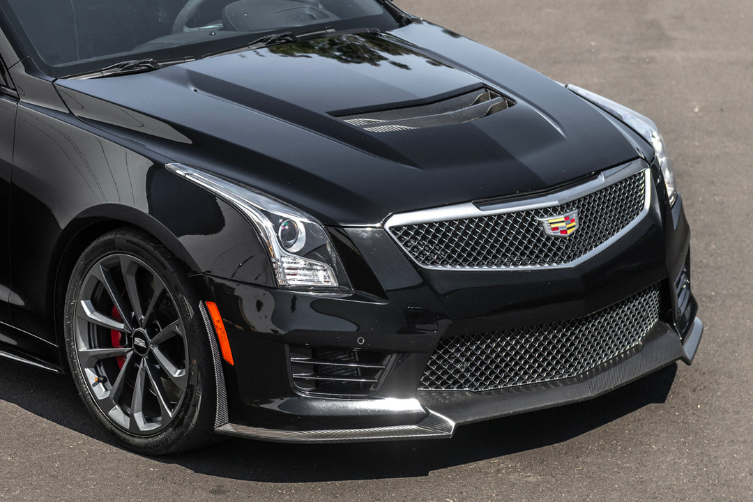 2016-19 Cadillac ATS-V  Carbon Fiber Extended Front Splitter &amp; Side Wheel Arch