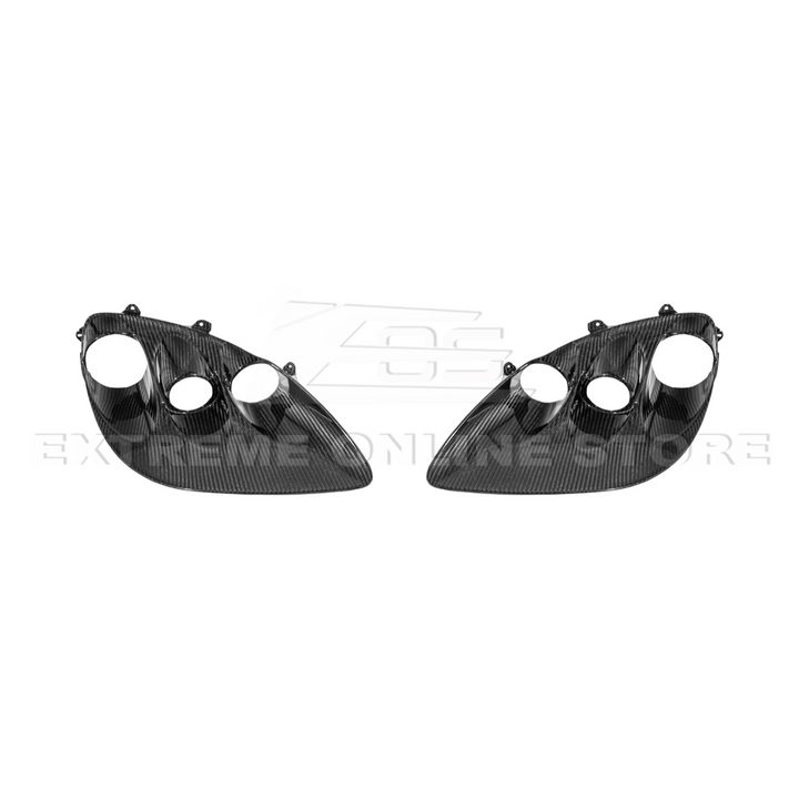 2005-13 Corvette C6 Replacment DRY CARBON FIBER Headlights Housing