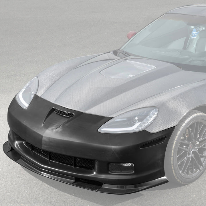 2005-13 Corvette C6 | ZR1 Style Primed Full Front Bumper Cover Lip