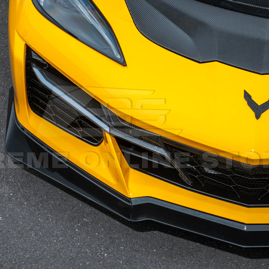 Corvette C8 Z06 / E-Ray DRY CARBON FIBER Front Splitter [Z07 Extended Package]