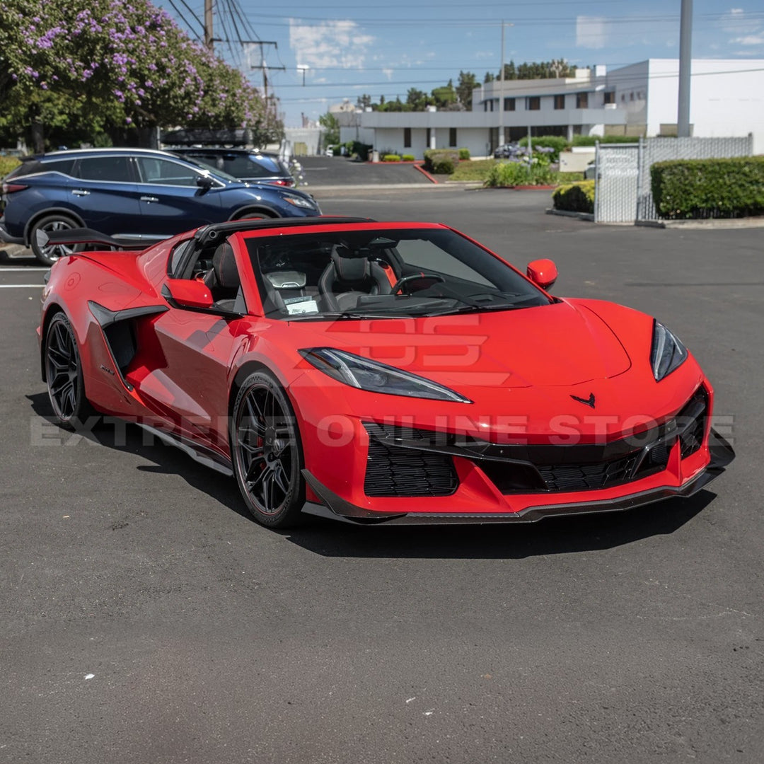 Chevrolet Corvette C8 Z06 / E-Ray DRY CARBON FIBER Front Side Canards