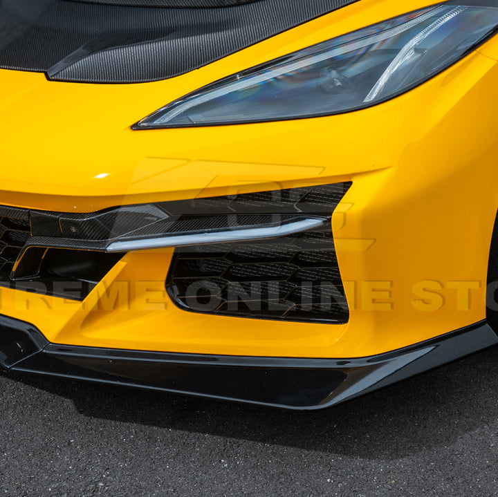 Corvette C8 Z06 / E-Ray DRY CARBON FIBER Front Splitter [Z07 Extended Package]