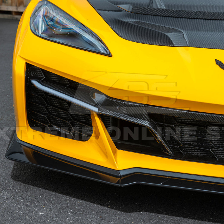 Corvette C8 Z06 / E-Ray DRY CARBON FIBER Front Splitter [Z07 Extended Package]