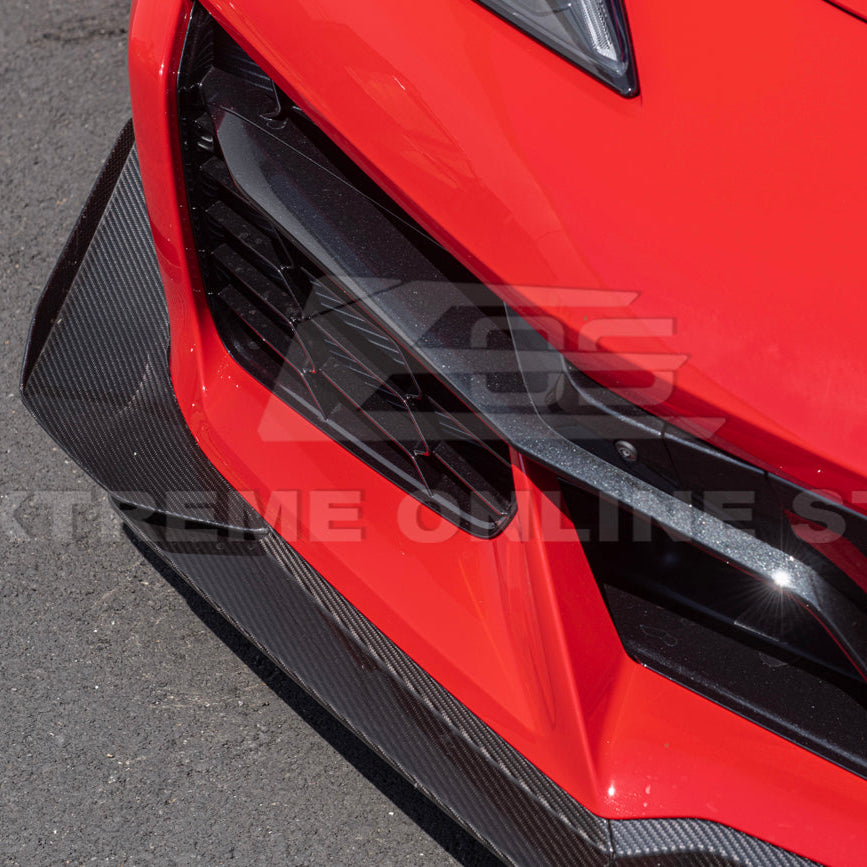 Corvette C8 Z06 / E-Ray DRY CARBON FIBER Front Splitter [Z07 Package]