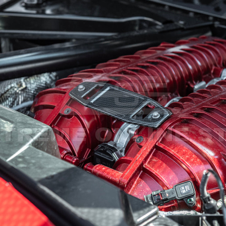 Corvette C8 Z06 DRY CARBON FIBER Engine Bay Builder Plaque