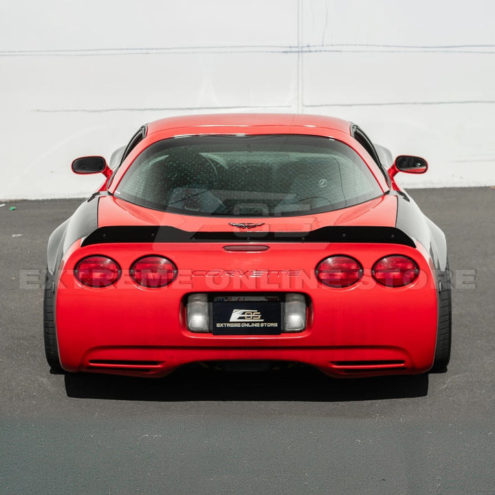 Corvette C5 ZR1 Extended GLOSSY BLACK Rear Trunk Lid Wickerbill Spoiler