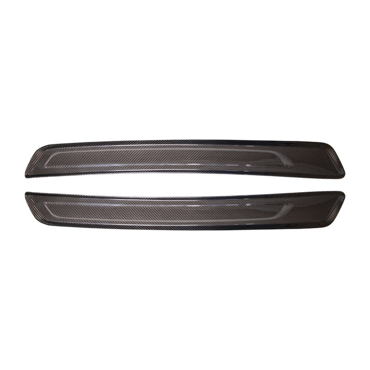 2020-Up Toyota GR Supra Carbon Fiber JDM Factory Style Side Door Sill Plate Cover Pair DSP-562-BKCF