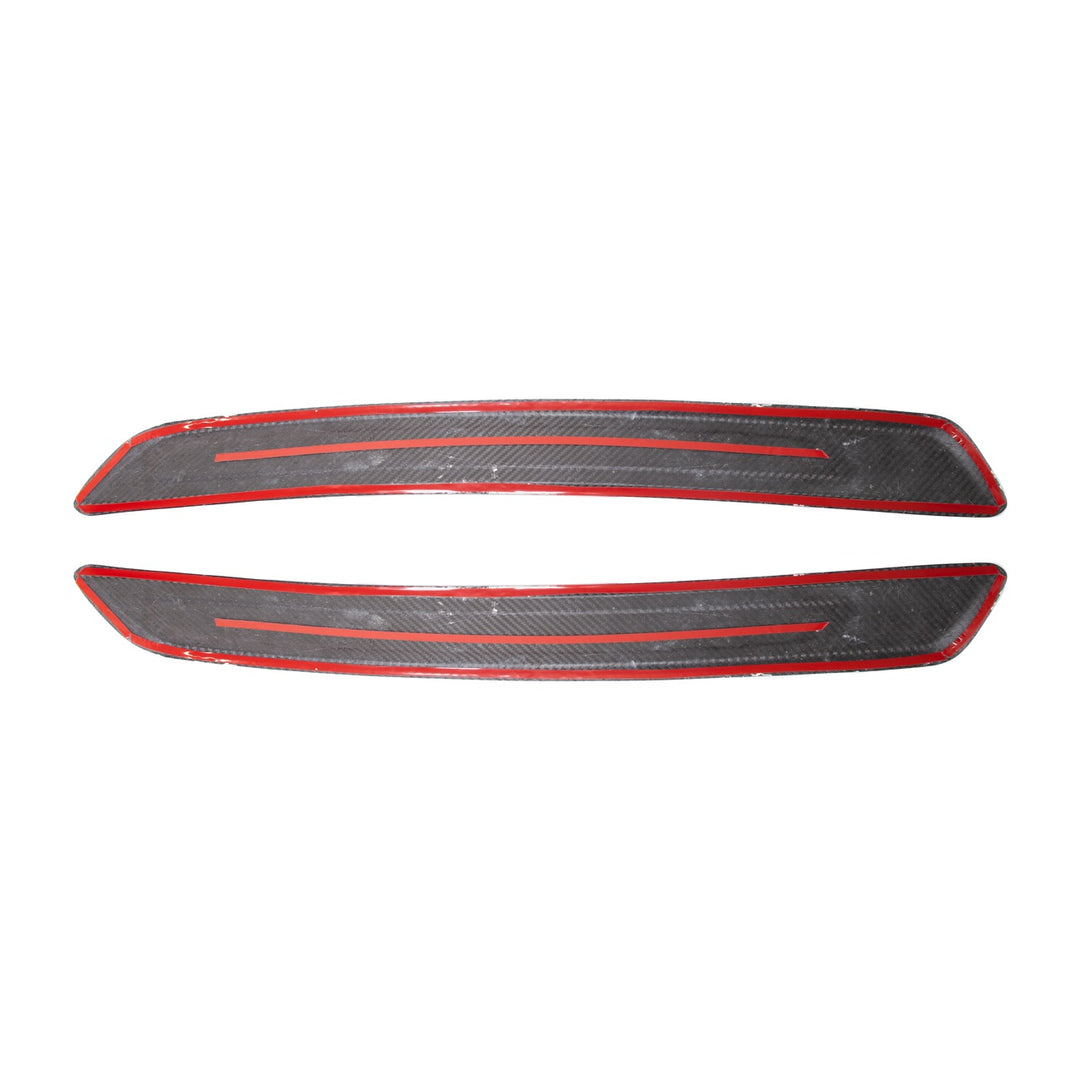 2020-Up Toyota GR Supra Carbon Fiber JDM Factory Style Side Door Sill Plate Cover Pair DSP-562-BKCF