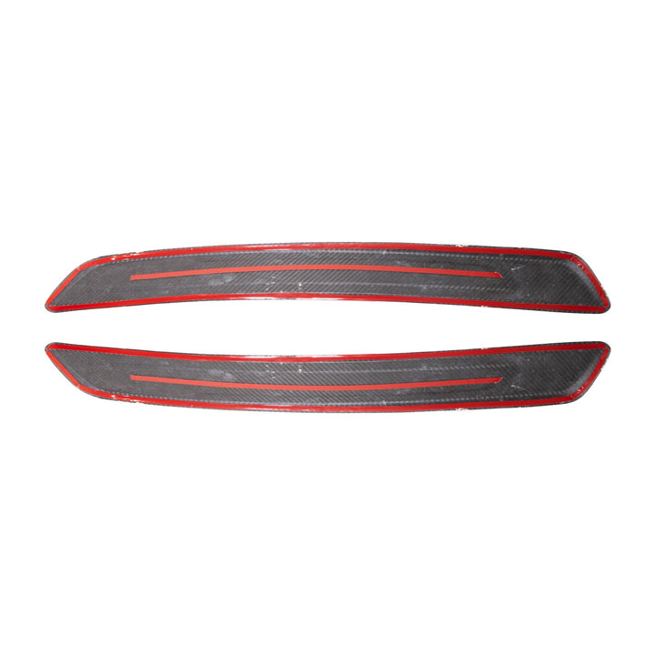 2020-Up Toyota GR Supra Carbon Fiber JDM Factory Style Side Door Sill Plate Cover Pair DSP-562-BKCF