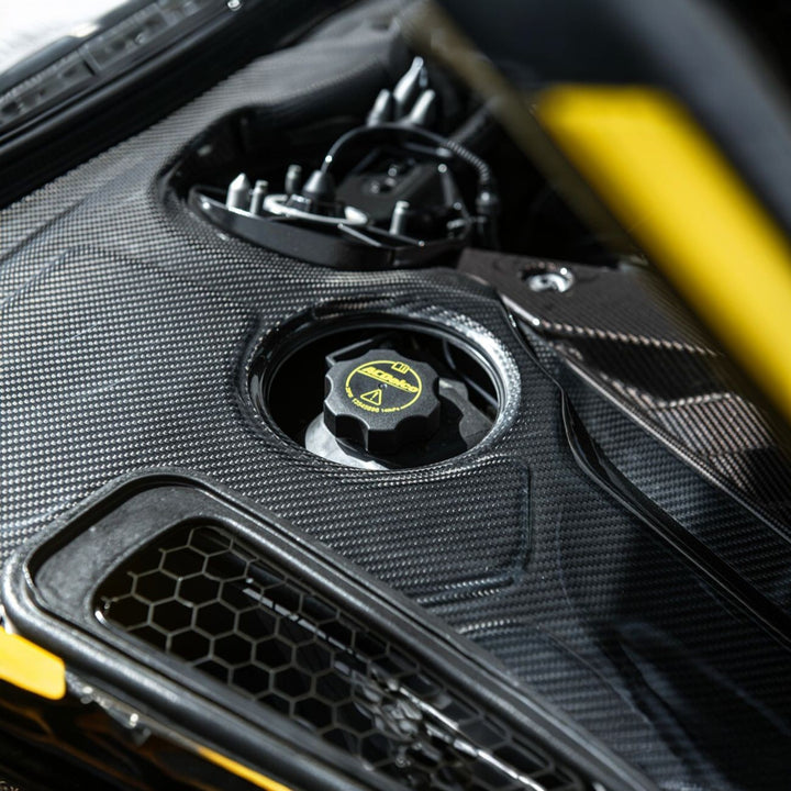 Corvette C8 Carbon Fiber 3-Piece Rear Engine Bay Cover Overlay Panel Set Carbon Fiber EC-1513-BKCF