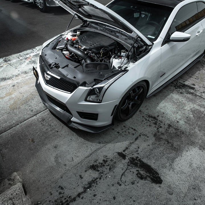 2022-Up Cadillac CT5-V Blackwing Dry Carbon Fiber Front Bumper Engine Cover EC-1522-BKCF