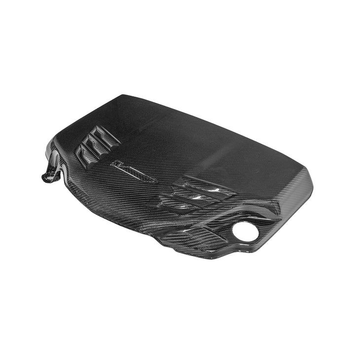 2022-Up Cadillac CT5-V Blackwing Dry Carbon Fiber Front Bumper Engine Cover EC-1522-BKCF