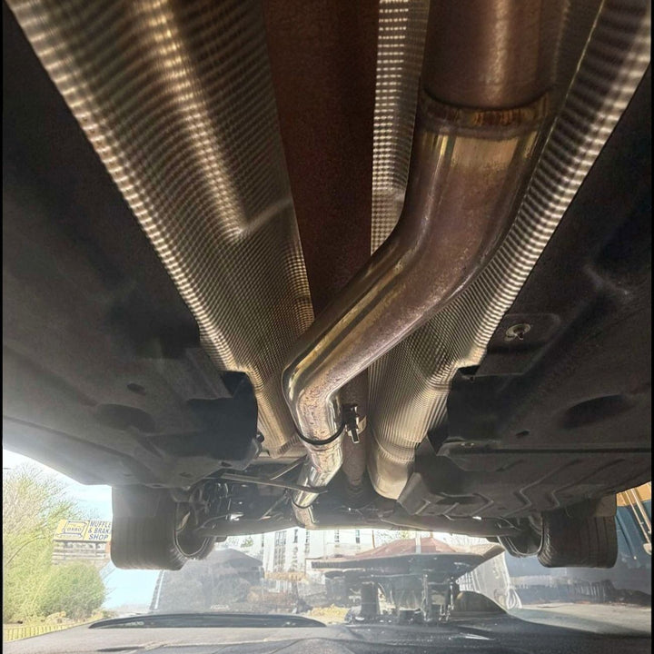 2022-Up Ford Maverick Cat-Back Exhaust System Polished Stainless Steel Piping &amp; Double-Wall Tip EXT-CB100