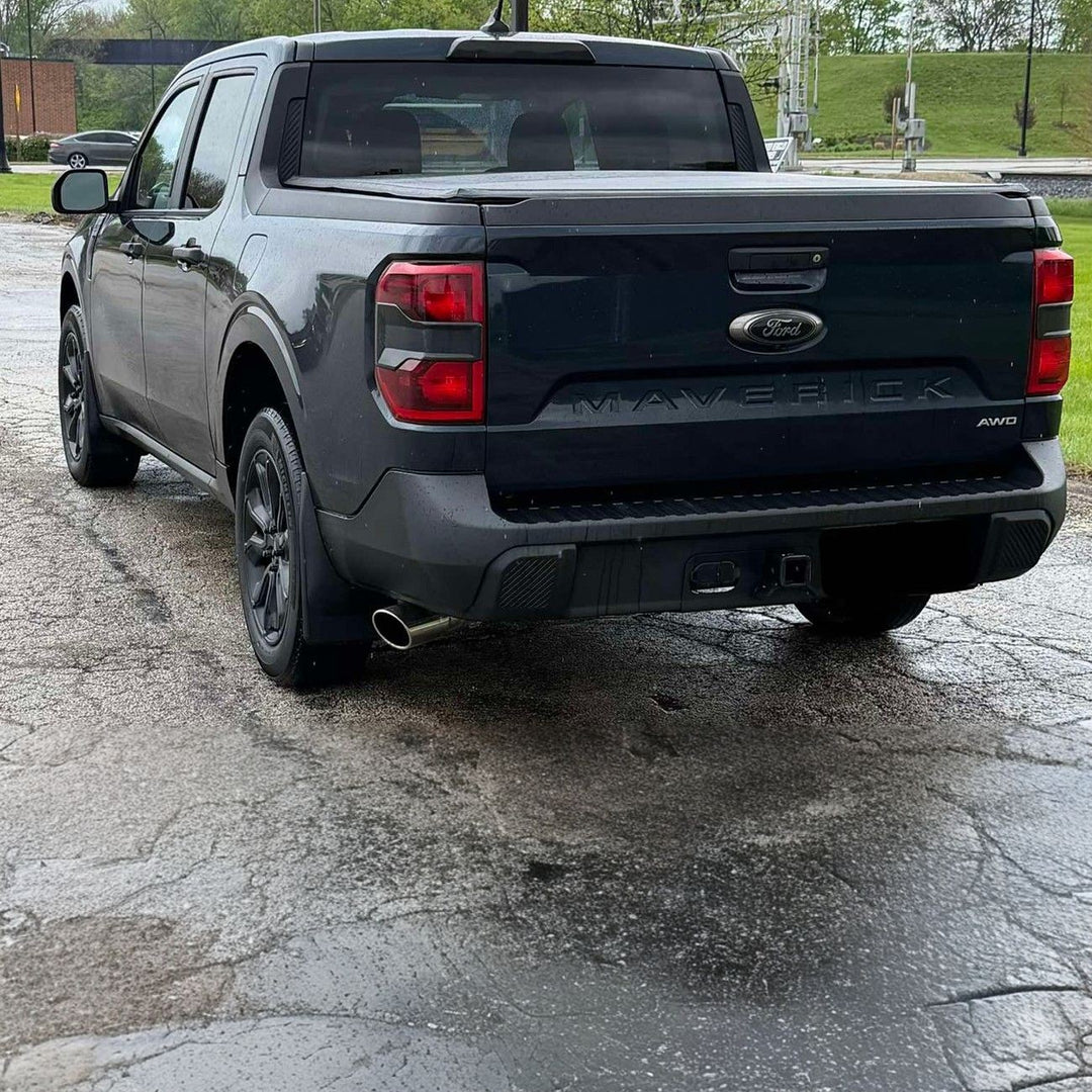 2022-Up Ford Maverick Cat-Back Exhaust System Polished Stainless Steel Piping &amp; Double-Wall Tip EXT-CB100