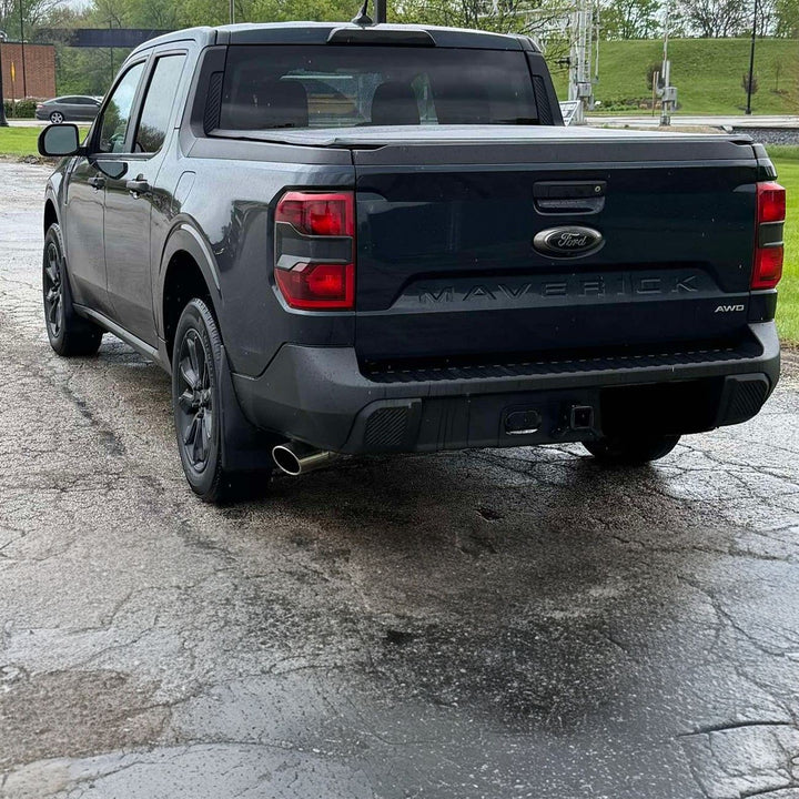 2022-Up Ford Maverick Cat-Back Exhaust System Polished Stainless Steel Piping &amp; Double-Wall Tip EXT-CB100