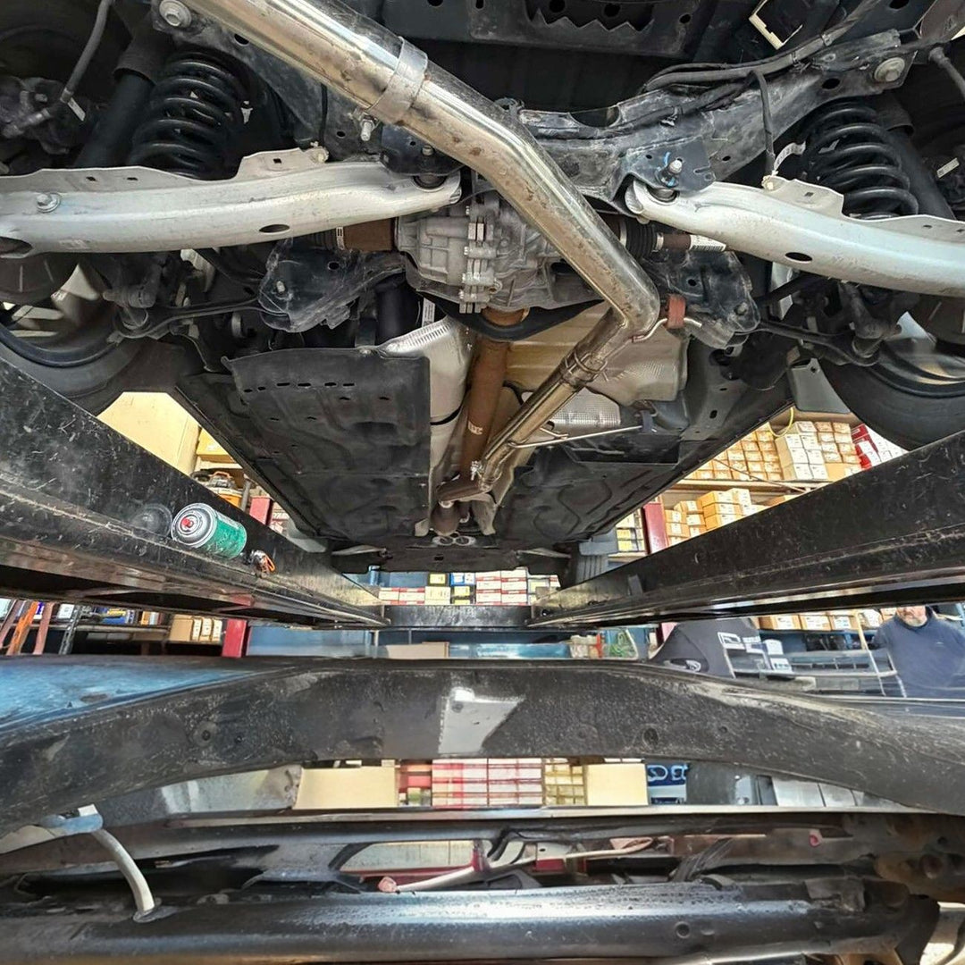2022-Up Ford Maverick Cat-Back Exhaust System Polished Stainless Steel Piping &amp; Double-Wall Tip EXT-CB100