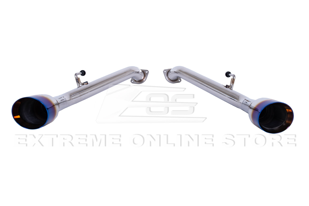 2014-Up Infiniti Q50 Muffler Delete Axle Back 4.5" Dual Tips Exhaust