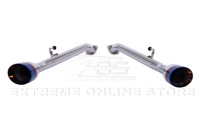 2014-Up Infiniti Q50 Muffler Delete Axle Back 4.5" Dual Tips Exhaust