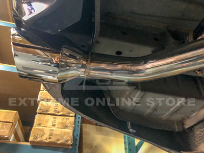2014-Up Infiniti Q50 Muffler Delete Axle Back 4.5" Dual Tips Exhaust