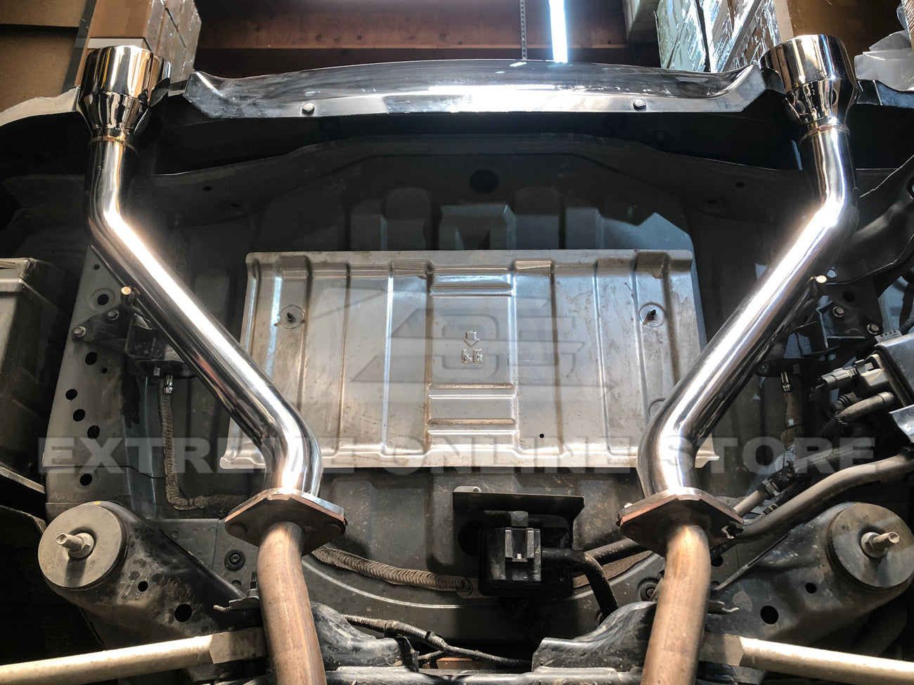 2014-Up Infiniti Q50 Muffler Delete Axle Back 4.5" Dual Tips Exhaust