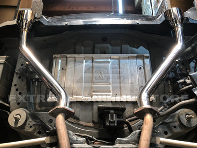 2014-Up Infiniti Q50 Muffler Delete Axle Back 4.5" Dual Tips Exhaust