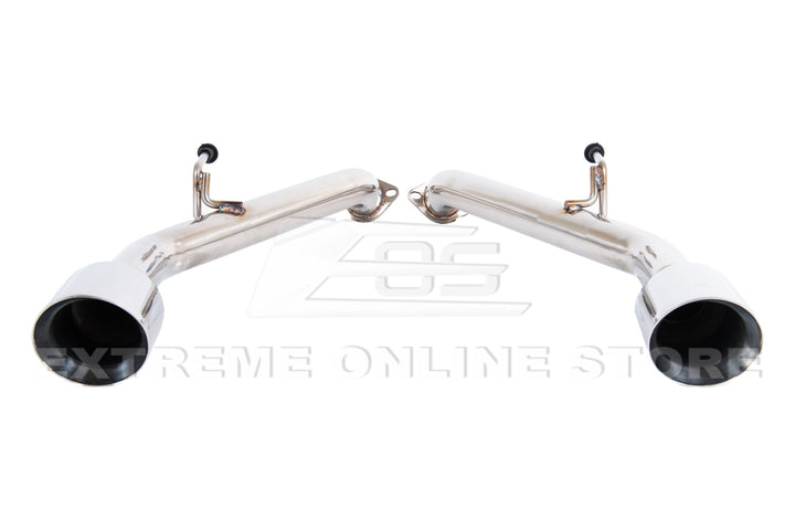 2014-Up Infiniti Q50 Muffler Delete Axle Back 4.5" Dual Tips Exhaust
