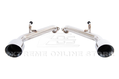 2014-Up Infiniti Q50 Muffler Delete Axle Back 4.5" Dual Tips Exhaust