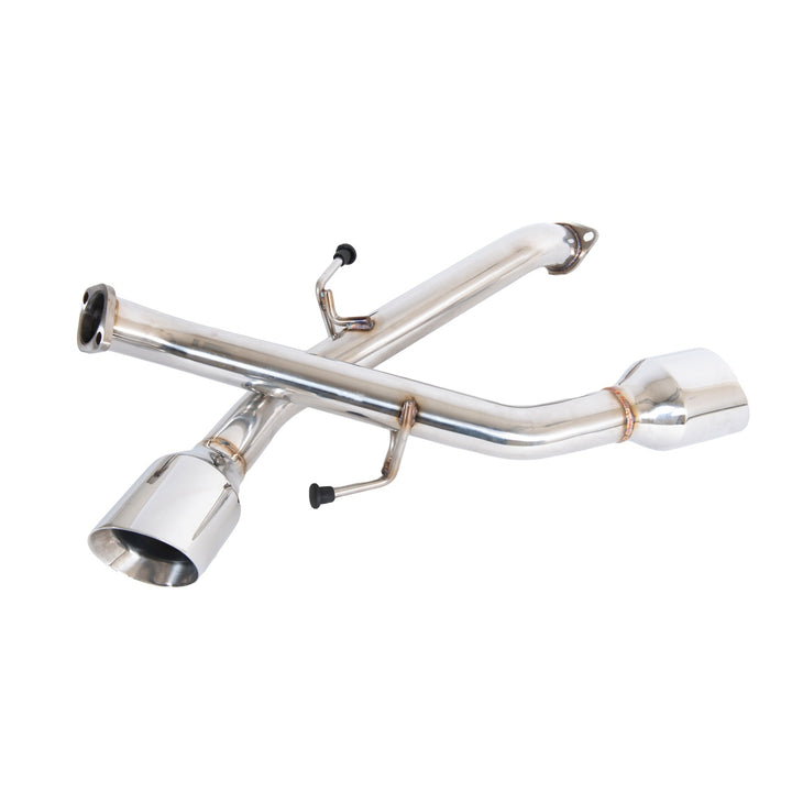2017-Up Infiniti Q50 Full Cat-Back Dual Tips Exhaust Kit Anodized Silver EXT-MD003_EXT-MP021_EXT-YP025
