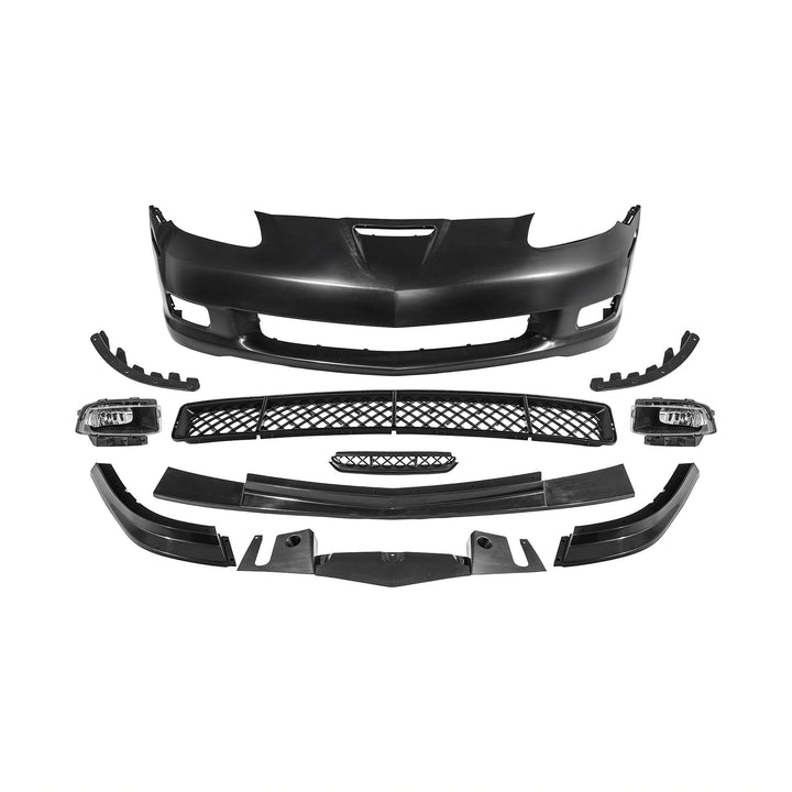Corvette C6 ZR1 Style Front Bumper Cover Fascia Kit