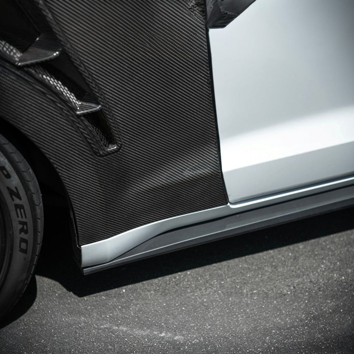 2018-2023 Ford Mustang Dry Carbon Fiber GT500 Style Side Vented Fender Pair Carbon Fiber FENDER-1379-BKCF